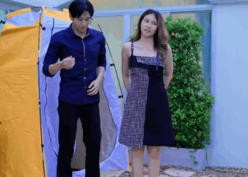 [ตอนที่ 2] 395T1020 AC064 เต็นท์เขย่าในกองละคร ใครจะคิดว่าเป็นนางเอกกับช่างไฟ